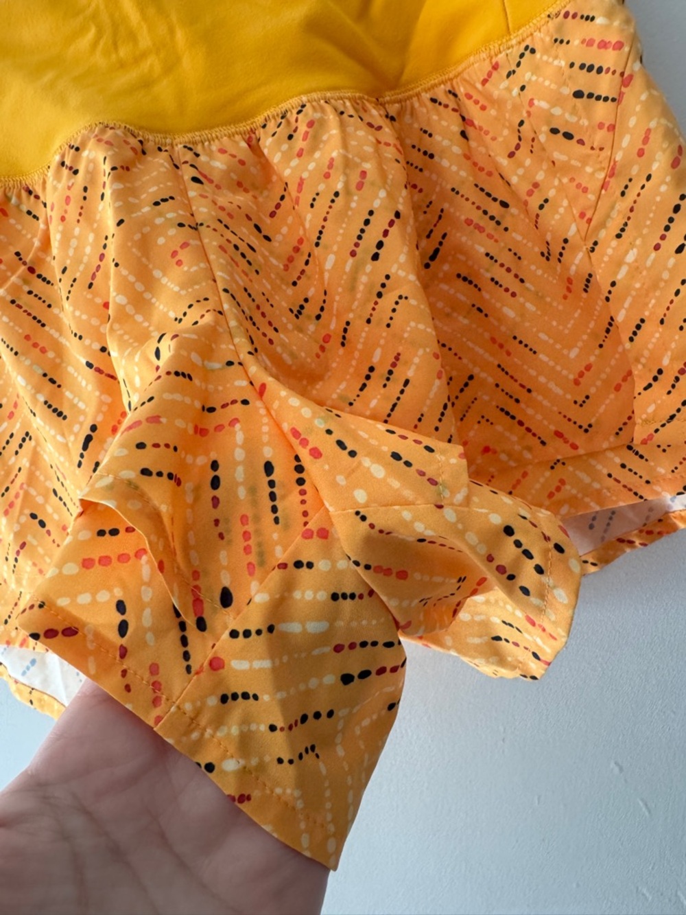 CALIA‎ by Carrie Underwood Yellow Kick It Up Shorts - Picture 4 of 6